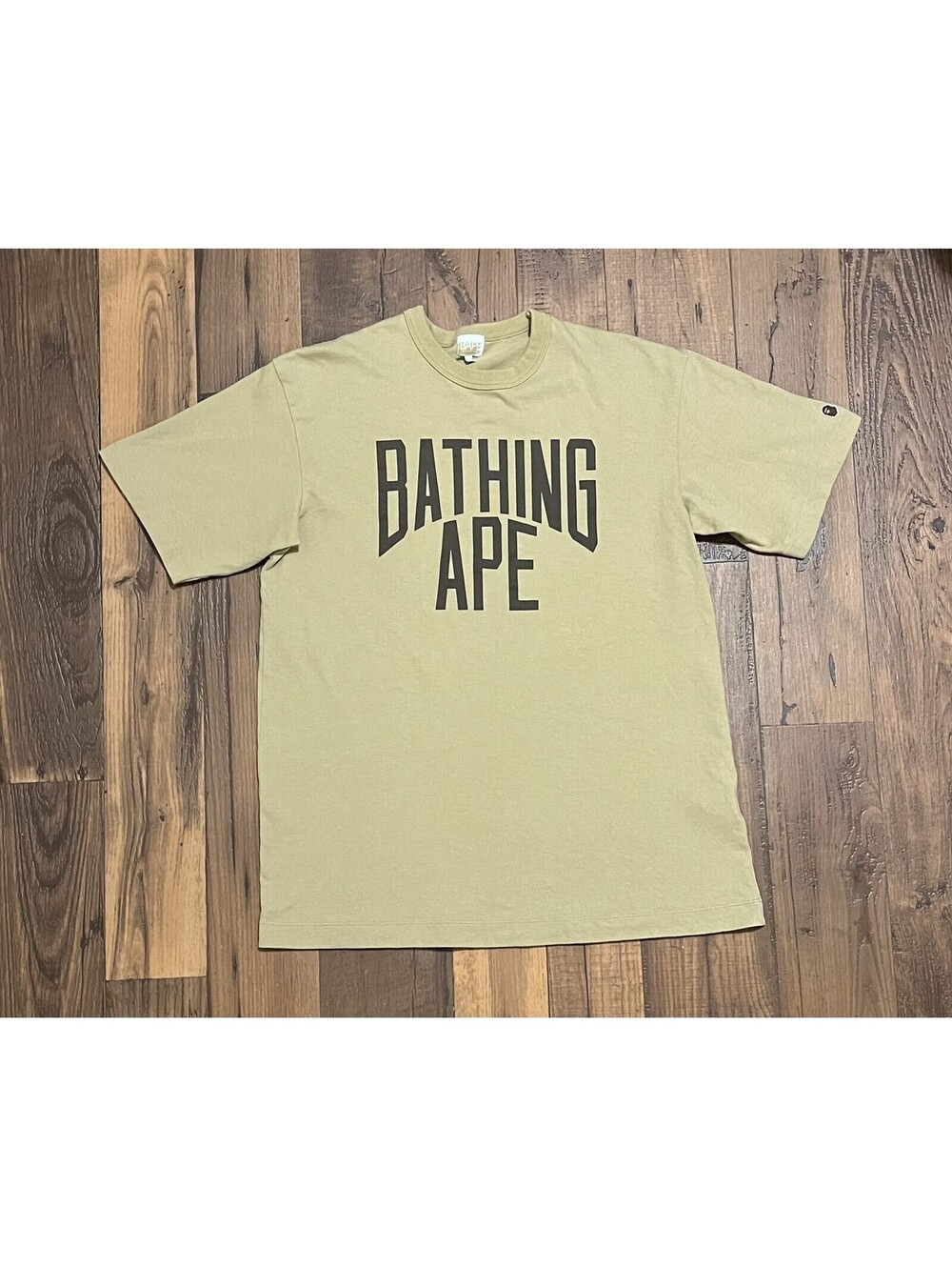 A Bathing Ape Tee Shirt Large Brown